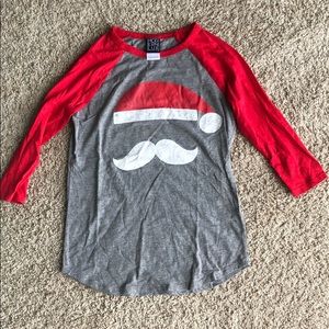 Santa 3/4 sleeve. T-shirt.